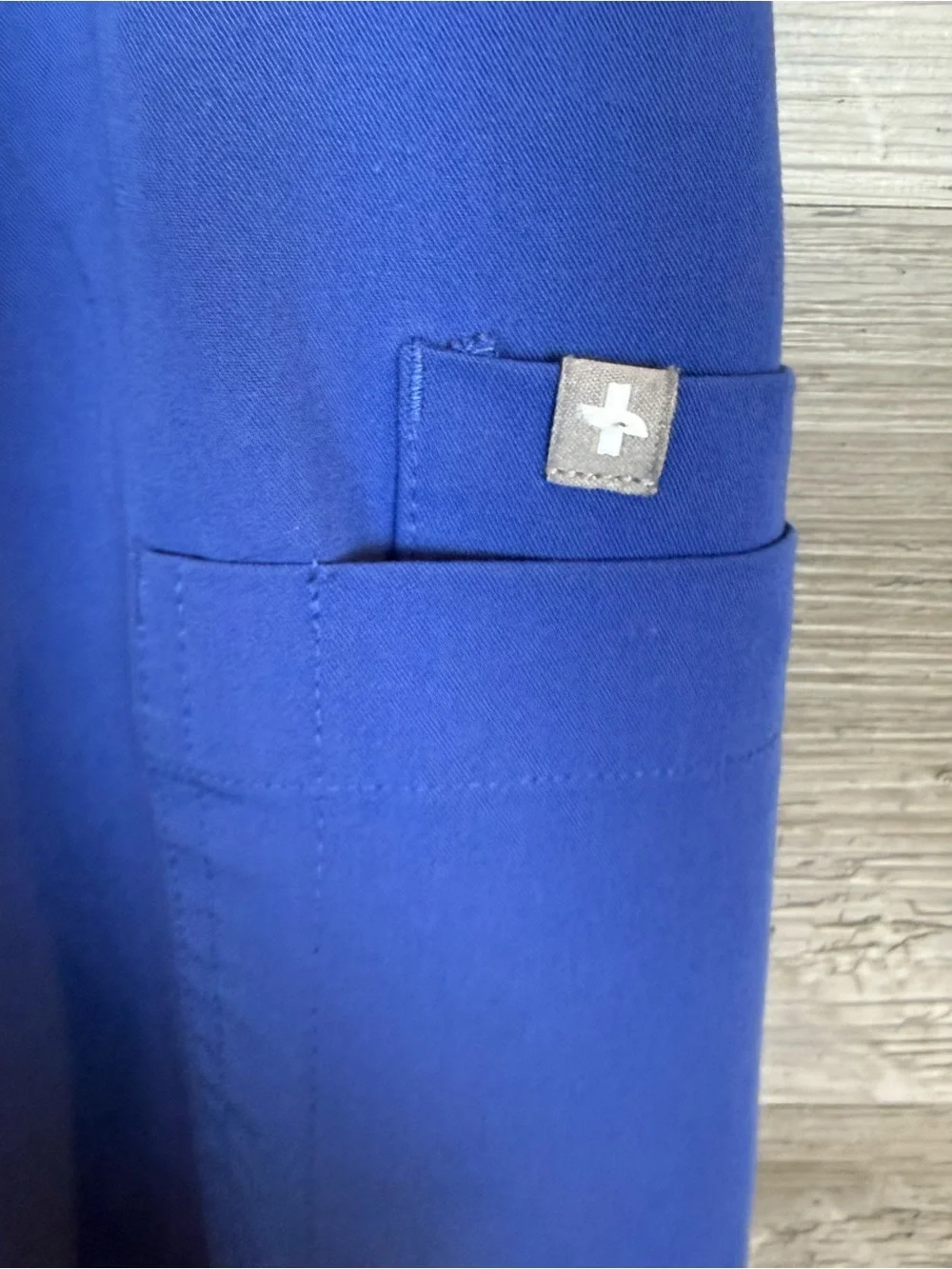FIGS Yola Skinny Scrub Pants M Blue Cargo Pockets Technical Collection Medium